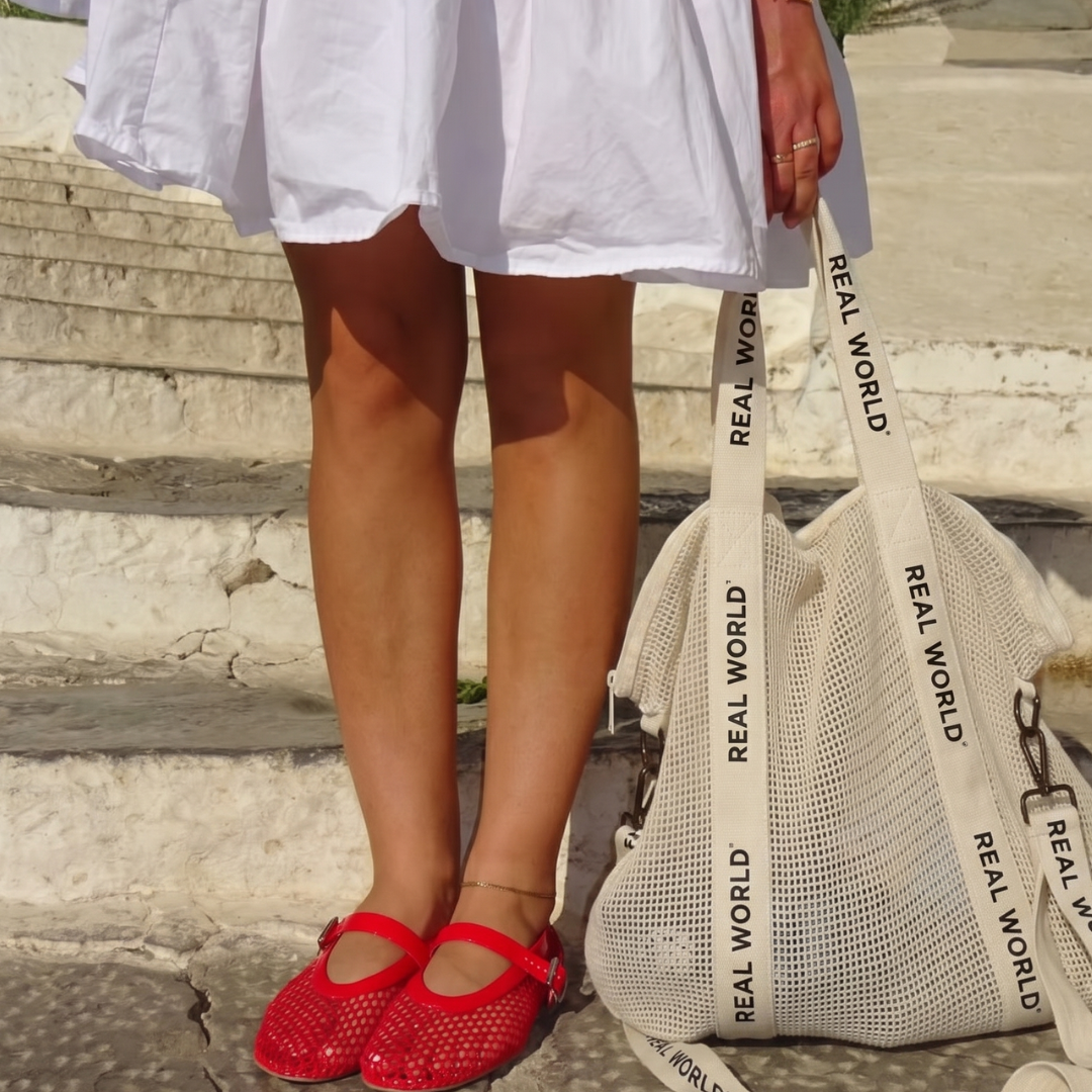 Real World Mesh Bag - Beige