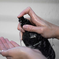 Wattleseed & Lemon Myrtle Body Wash, in use